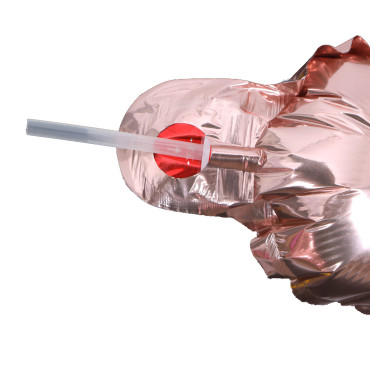 Pai din Plastic, pentru Umflarea Baloanelor din Folie, Cyrax, 8 cm, Transparente