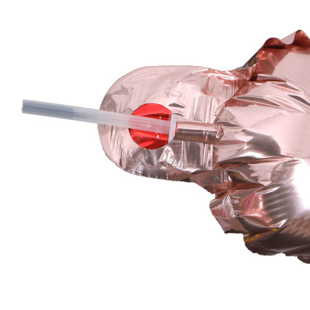 Pai din Plastic, pentru Umflarea Baloanelor din Folie, Cyrax, 8 cm, Transparente