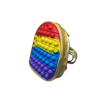 Jucarie antistres din silicon, Cyrax, Pop It Now and Flip It, Ghiozdan, Model 1
