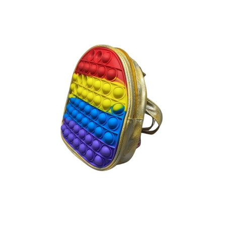 Jucarie antistres din silicon, Cyrax, Pop It Now and Flip It, Ghiozdan, Model 1