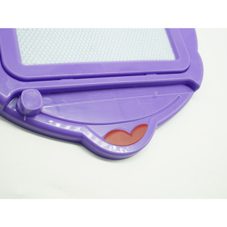 Tabla Magnetica pentru desen Cyrax, Pix, forma Soricel, dimensiuni 23x26.5 cm, Dezvolta Creativitatea, Mov