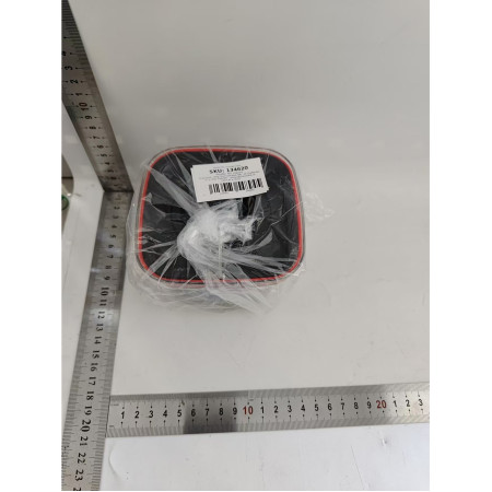 Cutie de Depozitare Alimente, Cyrax, Cutie de tip Container, Recipient pentru Cereale in Bucatarie, S 11.5 x 11.5 x 8 cm, volum 600 ml, Transparenta cu Capac Negru