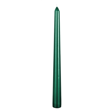 Lumanare Decorativa,  pentru Masa, 25 cm, din Parafina, fara Fum, Ardere 7.5h, Verde