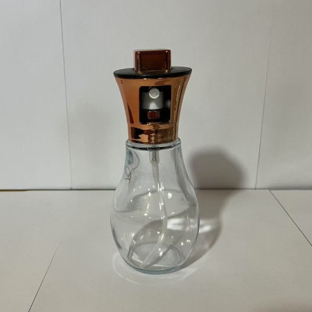 Sticla de ulei cu Pulverizator, Cyrax, Sticla pentru Lichide de Bucatarie, Otet, Sos, 16.7 x 5.2 cm, Volum 200 ml, Roz Gold