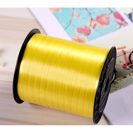 Panglica pentru Baloane, Cyrax, Rola de 200 de Metri, din Rafie, Aurie