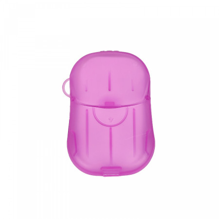 Mini Cutie de Sapun din Hartie,  de Unica Folosinta, Portabila, Potrivit pentru Calatorii, 20 buc, Roz