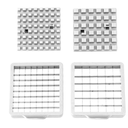 Feliator manual Cyrax, pentru cartofi pai si legume, din inox, cu 2 dimensiuni de feliere, 25.5 x 11.7 cm, argintiu