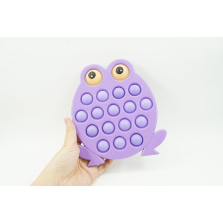 Cyrax Jucarie senzoriala antistres, Simple Dimple, Broasca, Mov