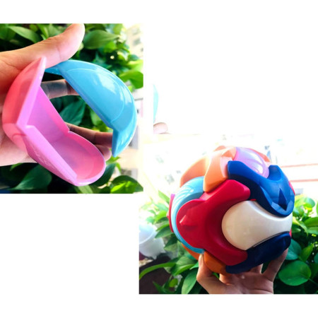 Pusculita Sub Forma de Minge, Cyrax, de Construit, se Asambleaza/Dezasambleaza, din Plastic, 16.5x16.5x16.5, Multicolor