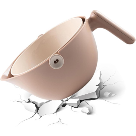 Bol cu Doua Straturi, Cyrax, pentru Fructe, Legume, cu Cos de Scurgere a Apei, 2L, din ABS+PP, 29.9 x 22.5 x 11.8 cm, Maro