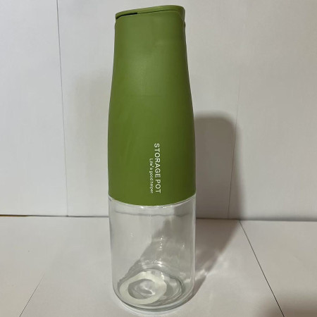 Sticla de Ulei Automata, Cyrax, Sticla pentru Lichide de Bucatarie, 23.7 x 7.25 cm, Volum 550 ml, Verde