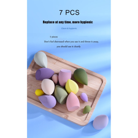 Set Buretei Machiaj, Cyrax, Premium, 7 bucati, mov