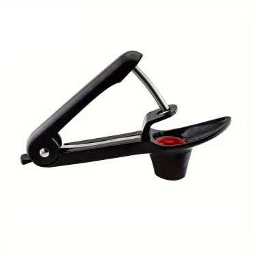 Dispozitiv de Scos Samburi, Cyrax, Manual, cu 1 Gaura, pentru Cirese/Masline, 20.5 x 3.8 x 13 cm, din ABS+Otel Inoxidabil, cu Maner, Negru