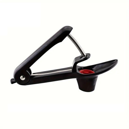 Dispozitiv de Scos Samburi, Cyrax, Manual, cu 1 Gaura, pentru Cirese/Masline, 20.5 x 3.8 x 13 cm, din ABS+Otel Inoxidabil, cu Maner, Negru