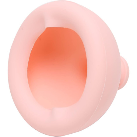 Dispozitiv Terapeutic Sputa, Cyrax, Cupa pentru Terapie Toracica, Dispozitiv de Eructare, pentru Sugari si Copii, 7.5 x 6 cm, din Silicon, Roz