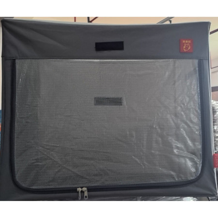 Cusca Animale pentru Uscare Blana,  din Textil, Fereastra Transparenta, 53 x 36 x 42 cm, Gri