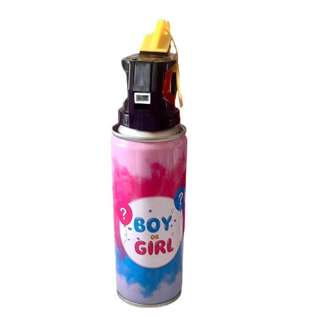 Spray Gender Reveal, Cyrax, 260 ml, din Amidon de Porumb, Dezvaluire Gen Bebelusi, Albastru