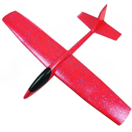 Avion Planor Cyrax, din Polistiren, Lungime 84 cm , Jucarie Recreativa, Cascadorii, Rosu