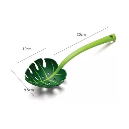 Cyrax Ustensila bucatarie universala tip frunza, material ABS, creativa, design unic si modern, 30x9.5 cm, verde
