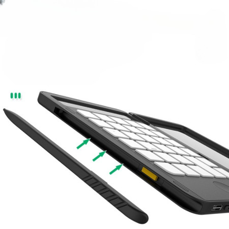 Calculator de Mana Reincarcabil cu Tabla de Scris,  Calculator Portabil, Ecran LCD, Afisaj cu 12 Cifre, Ecran de 15 cm, Culoare Negru