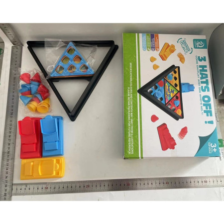 Joc Interactiv pentru Copii, Cyrax, 3 Hats Off, Tabla de Joc, Figurine Palarii, +3 Ani, Multicolor