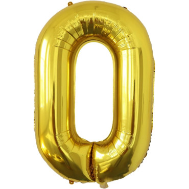 Balon Folie Metalizata Litera O, Cyrax, 80 cm, Umflati cu Heliu sau Aer, Ambalaj Individual, Pai inclus, Auriu