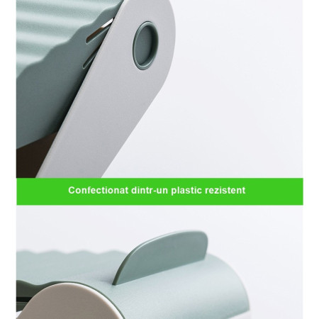 Suport pentru Pantofi,  cu Două Straturi, Organizator, Antiderapant și Durabil, Inălțime Reglabilă, 25.5x11x7.5 cm, Verde, 150 g