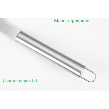 Set 9 Ustensile pentru Gratar, Cyrax, din Otel Inoxidabil, Geanta Oxford, Argintiu