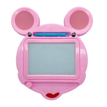 Tabla Magnetica pentru desen Cyrax, Pix, forma Soricel, dimensiuni 23x26.5 cm, Dezvolta Creativitatea, Roz