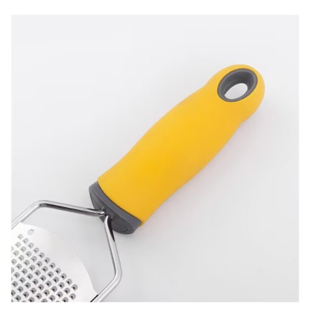 Razatoare manuala Cyrax, perie inclusa, Inox, usor de utilizat, 31x6.7 cm, Galben