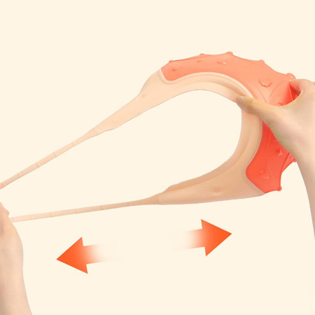 Cyrax Viziera de Protectie Baie Pentru Copii, Fippy, Model Coroana, Dimensiune ajustabila, Durabil, Usor de curatat, Impotriva Samponului, pentru Ochi si Urechi, TPE+PP, 15x13 cm, Rosu