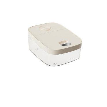 Cutie de Depozitare Cyrax, de Uz Casnic, Rezistentă la Insecte și la Umiditate, Rezervor Sigilat pentru Depozitare Alimentară, Capacitate 6 kg, 37 x 26 x 14.5cm, Alb