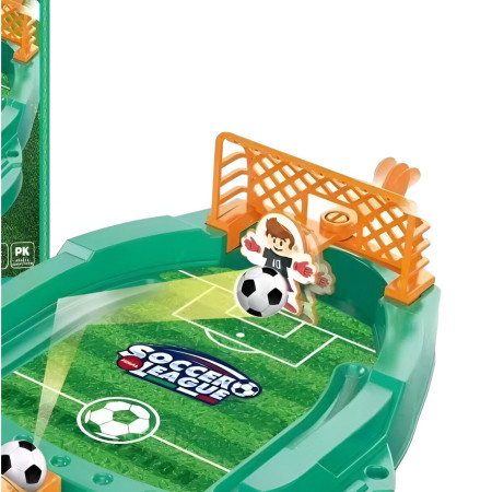 Joc de Masa Mini Fotbal Interactiv pentru Copii, Cyrax, Board Game, Mingi si Figurine Incluse, 30x19.5x6.8 cm, Multicolor