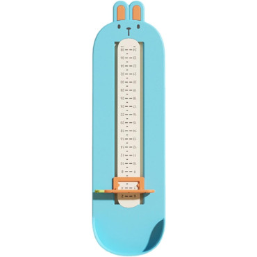 Dispozitiv de Masurat Talpa Piciorului pentru Bebelusi, Cyrax, 6-24, Model Iepuras, Albastru