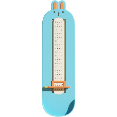 Dispozitiv de Masurat Talpa Piciorului pentru Bebelusi, Cyrax, 6-24, Model Iepuras, Albastru