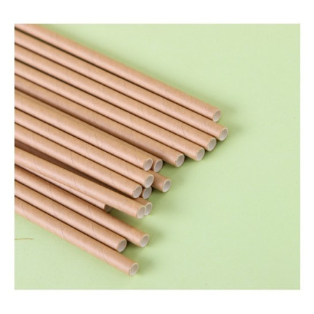 Set 100 Paie, Cyrax, din Hartie, 20 cm, Model Uni, Kraft