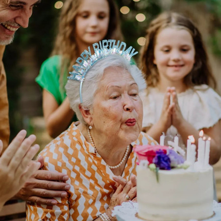 Coronita Decorativa pentru Petreceri, Cyrax, Tema Aniversare, Model Happy Birthday, Marime Universala, Albastru