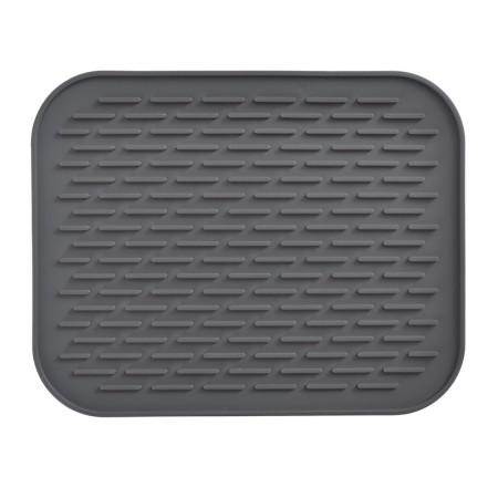 Covoras din Silicon pentru Scurgere Vase, Cyrax, Uz Casnic, Rezistent la Temperaturi Ridicate, Izolator, 30x24 cm, Negru