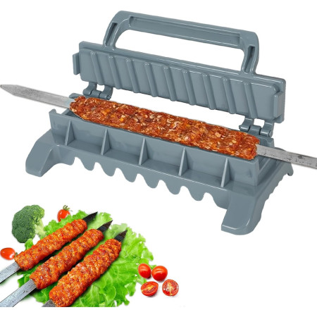 Presa pentru Carne, Cyrax, pentru Kebab, cu Maner, din ABS, 29 x 7.5 x 2.6 cm, Gri