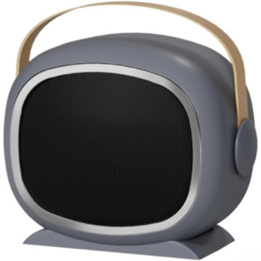 Aeroterma cu Incalzire Ceramica PTC,  din ABS, Oprire Automata, Protectie Supraincalzire, 700/1200W, 220V, 21 x 16 x 11 cm, Gri