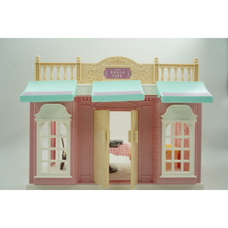 Cyrax Bucatarie pentru papusi cu mobilier si figurina,Bucatarie pentru papusi cu mobilier si figurina