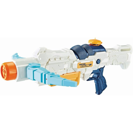 Pistol cu Apa, Cyrax, +6 Ani, Rezervor 700 ml, 4 Moduri de Stropire, din Plastic, 56 x 37 x 23 cm, Alb