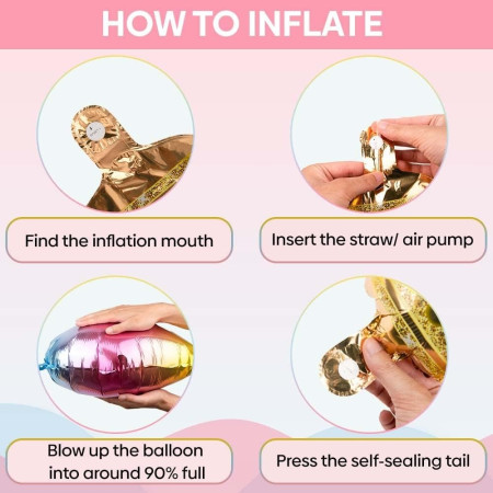 Balon din Folie Metalizata, Cyrax, Figurina Cifra Gradient, Tema Aniversare 80 cm, Ambalaj Individual, Pai inclus, Umflare cu Aer sau Heliu, Coronita, Cifra 8