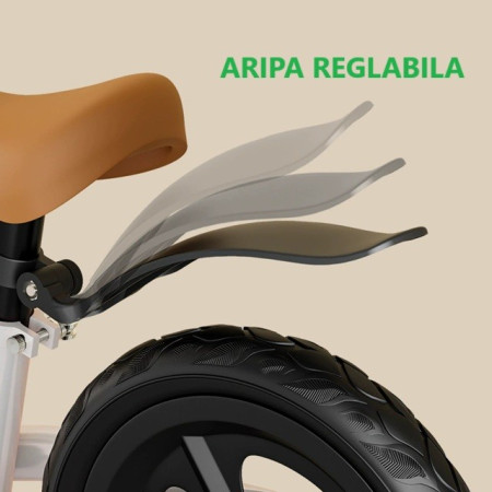 Bicicleta de Echilibru, Pentru Copii, Cyrax, Fara Pedale, Cu Doua Roti, 2-6 Ani, Inaltime Reglabila, 82 x 55 x 45 cm, Alb