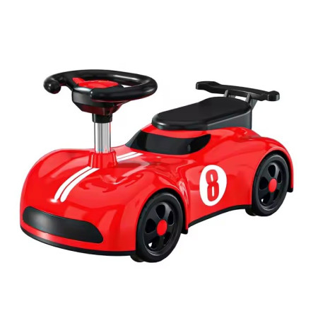 Masina pentru Copii, Cyrax, 1-3 ani, Impingere, Bluetooth, Muzica, din ABS, 4 Roti, Inaltime Sezut 22 cm, Rosu