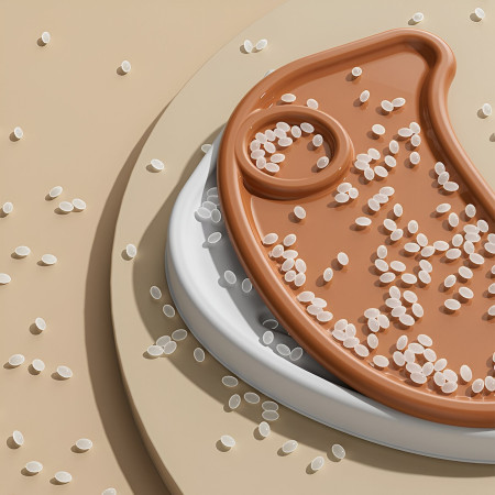 Scaun de Masa pentru Bebelusi si Copii Cyrax, cu Roti, cu Tetiera, Telescopic, Pliabil, Masuta Reglabila, Suport Picioare, Scaun cu Invelis Piele Artificiala, Centura Siguranta, Spatiu Depozitare, 97 x 73 x 65 cm, Maro