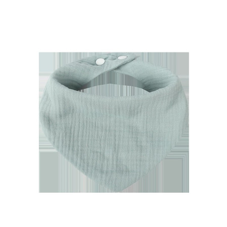 Baveta Triunghiulara, Cyrax, din Bumbac, pentru Copii 0-12 Luni, 33x32 cm, Rezistenta la Apa, Albastru