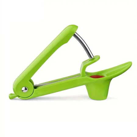 Dispozitiv de Scos Samburi, Cyrax, Manual, cu 1 Gaura, pentru Cirese/Masline, 20.5 x 3.8 x 13 cm, din ABS+Otel Inoxidabil, cu Maner, Verde