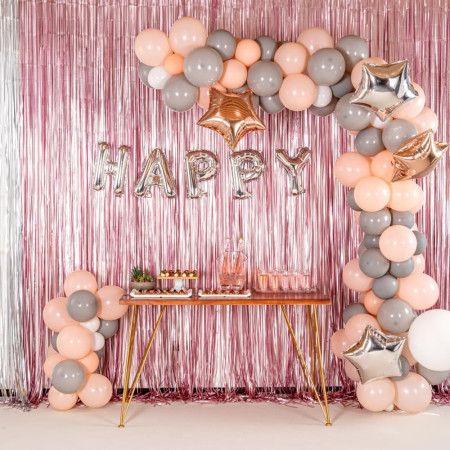 Balon Folie Metalizata Litera P, Cyrax, 80 cm, Umflati cu Heliu sau Aer, Ambalaj Individual, Pai inclus, Argintiu