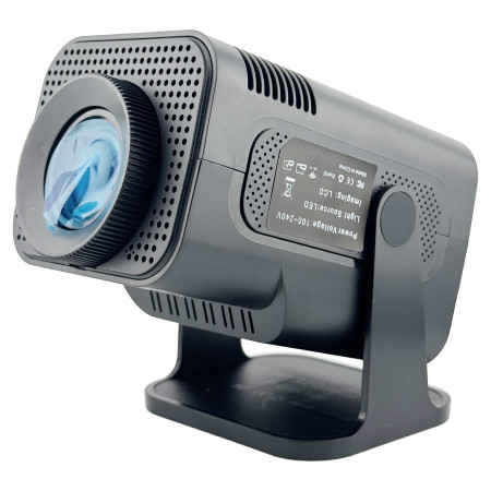 Video Proiector Portabil HY320 MINI,  Inteligent pentru Jocuri, Ultra HD 1920 x 1080, Wireless, Compatibil cu Android/iOS, AC, 17 x 10 x 9 cm, Negru